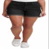 Calvin Klein Womens Roll Cuff Short (Black Sand, 4) view 1