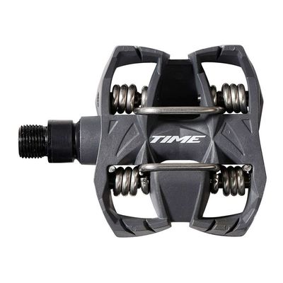 TIME MX 2 Clipless Bike Pedals | Mountain MTB | Grey, Pair