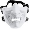 MTGHYARE Tactical Half Face Masks, Evil Demon Hannya Kabuki Samurai Oni Mask Airsoft Protective Masks for Cs War Game Halloween Party (White) view 1
