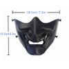 MTGHYARE Tactical Half Face Masks, Evil Demon Hannya Kabuki Samurai Oni Mask Airsoft Protective Masks for Cs War Game Halloween Party (White) view 4