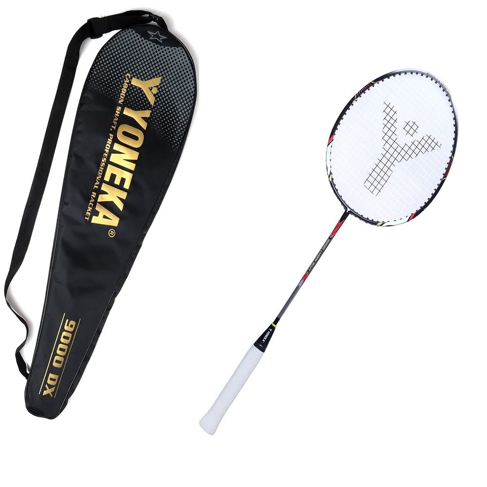 Racket Yoneka 9000DX Graphite Badminton Racquet with Free Full Cover