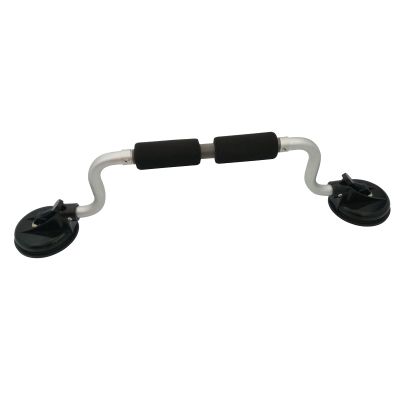 YRHH Boat Canoe Suction Cup Mount, Aluminum Kayak Suction Cup Mount, Scratch-Resistant Luggage Rack Load Support, Black & Silver