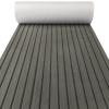 KXKZREN Boat Flooring EVA Foam Decking Sheet Faux Teak Marine Mat Non-Slip Boat Carpet Self-Adhesive Flooring for Jon Boats Motorboat RV Yacht Kayak Swim Platform 35.4 x 94.5 inch,23.25 sq.ft view 1