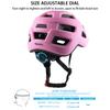 Kids Bike Helmet for Ages 1-8 Years, Adjustable Toddler Boys and Girls Helmets, Lightweight Child Infant Bicycle Cycling Scooter Sports Helmet 48-54cm Pink view 3