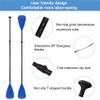 LBW SUP Paddle Board Paddle Stand up Paddleboard Paddles - 3-Piece or 4-Piece Floating Alloy Portable SUP Kayak Paddle Adjustable 2-Sided Paddle view 3