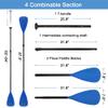 LBW SUP Paddle Board Paddle Stand up Paddleboard Paddles - 3-Piece or 4-Piece Floating Alloy Portable SUP Kayak Paddle Adjustable 2-Sided Paddle view 4