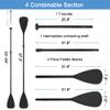 LBW SUP Paddle Board Paddle Stand up Paddleboard Paddles - 3-Piece or 4-Piece Floating Alloy Portable SUP Kayak Paddle Adjustable 2-Sided Paddle view 4