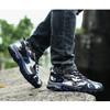 hongrenamz Camping Boots Lace-up Men Women Walking Climbing Shoes Mountain Trekking Shoes Non-Slip Breathable for Travelling Backpacking Hiking Biking Blue-EU42 view 2