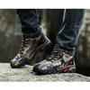 hongrenamz Camping Boots Lace-up Men Women Walking Climbing Shoes Mountain Trekking Shoes Non-Slip Breathable for Travelling Backpacking Hiking Biking Red-EU38 view 2