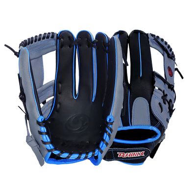 PHINIX 13" All Pigskin Softball Gloves (Gray & Black)