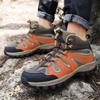 hongrenamz Mens Walking Boots Womens Trekking Shoes Lightweight Outdoor Hiking Boots Brown-EU40 view 2