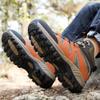 hongrenamz Mens Walking Boots Womens Trekking Shoes Lightweight Outdoor Hiking Boots Brown-EU40 view 3