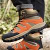 hongrenamz Mens Walking Boots Womens Trekking Shoes Lightweight Outdoor Hiking Boots Brown-EU40 view 4