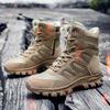 hongrenamz Walking Boots Mens Hiking Trekking Shoes Lightweight Outdoor Boots Sand color-EU41 view 4