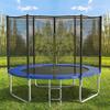 AOTOB 8 FT Trampoline Safety Enclosure Net Combo Bounce Jump for Kids Outdoor with Spring Pad Jump Mat & Ladder view 1