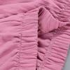 DLFE Summer Pants for Women Casual Pockets Cotton Linen Wide Leg Drawstring Elastic Waist Capris Crop Pants (XX-Large,1-Pink) view 4