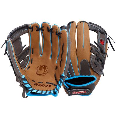 PHINIX 13" All Pigskin Softball Gloves (Tan & Brown)