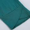 DLFE Summer Pants for Women Casual Pockets Cotton Linen Wide Leg Drawstring Elastic Waist Capris Crop Pants (XX-Large,1-Green) view 4