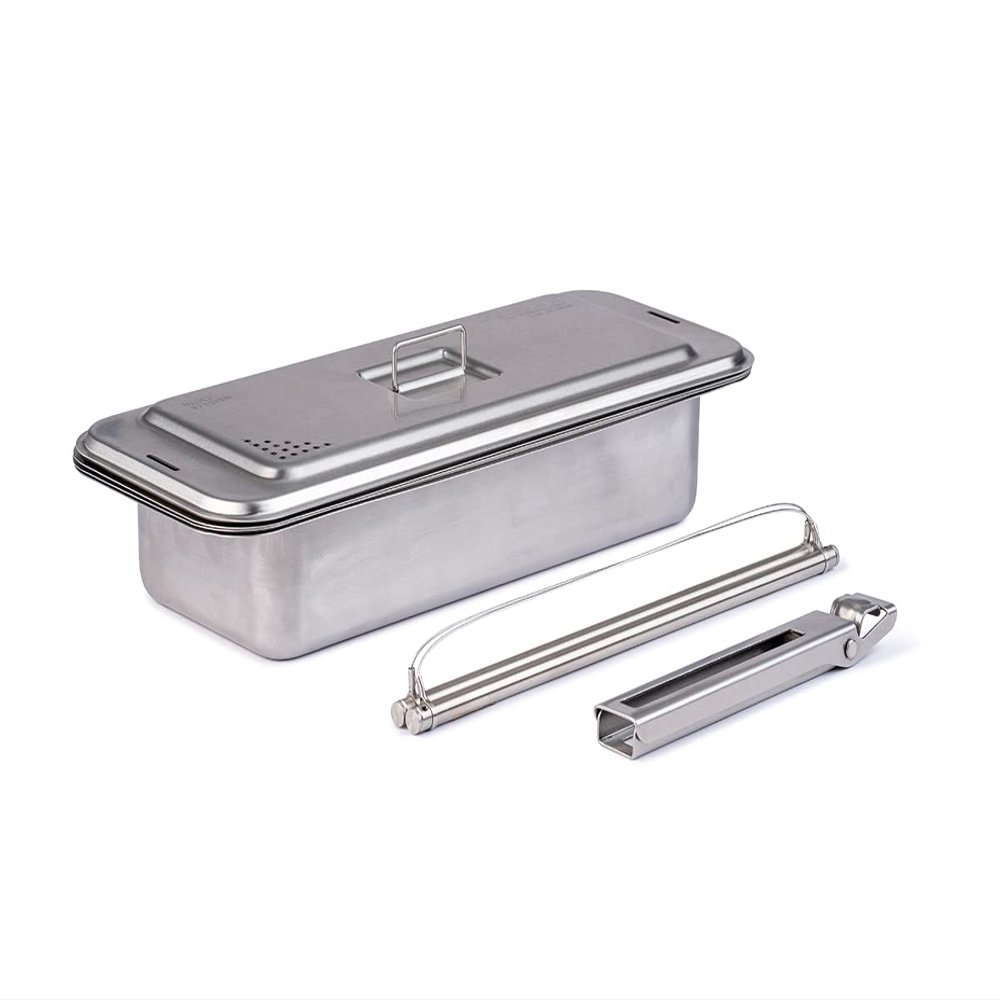 Wolf Grizzly Camp Cook Set | Campfire & Backpacking Cooking Gear | Stainless Steel Open Fire Cookware