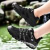 hongrenamz Mens Womens Hiking Shoes Walking Trekking Shoes Camping Trainers Shoes Black-EU41 view 2