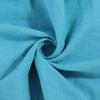 DLFE Summer Pants for Women Casual Pockets Cotton Linen Wide Leg Drawstring Elastic Waist Capris Crop Pants (Large,1-Blue) view 2