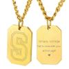GOLDCHIC JEWELRY Gold Chain for Men with S Pendant, 18K Gold Plated Personalized Capital Monogram Necklace Alphabet Chain Necklace, S Necklace view 1