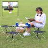 Camping Table Chairs Aluminum Folding Table and Chair Set, Camping Picnic Table with Tote Bag, Easy to Use Without Assembly 56x40x40cm (Size : Package 2) view 3