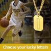 GOLDCHIC JEWELRY Gold Chain for Men with S Pendant, 18K Gold Plated Capital Monogram Necklace Alphabet Chain Necklace, S Necklace view 3