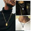 GOLDCHIC JEWELRY Gold Chain for Men with S Pendant, 18K Gold Plated Capital Monogram Necklace Alphabet Chain Necklace, S Necklace view 4