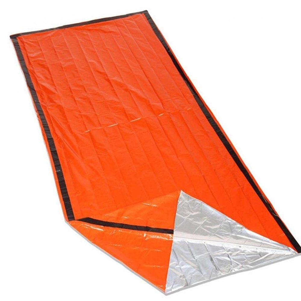 TOSSPER Survival Sleeping Bag, Waterproof Emergency Bivvy Bag Blanket Reusable for Outdoor Camping Hiking Keep Warm
