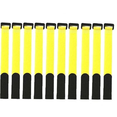TOSSPER 10pcs Fishing Rod Belt Ties Straps Fishing Tackle Bag Accessories for Outdoor Supplies