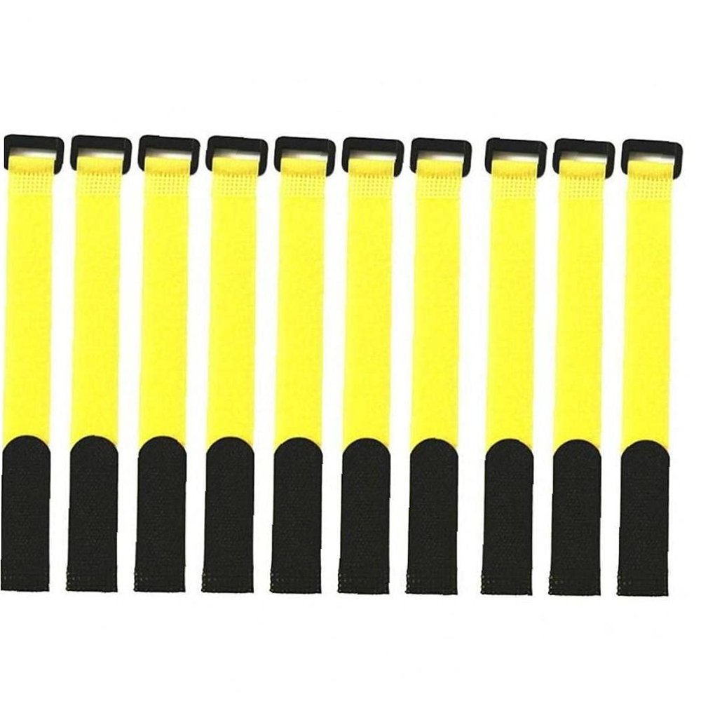 TOSSPER 10pcs Fishing Rod Belt Ties Straps Fishing Tackle Bag Accessories for Outdoor Supplies