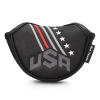 Big Teeth USA Design Golf Putter Covers Half Mallet, Mallet Putter Cover Black and White, Half Mallet Putter Cover Magnetic Closure for Odyssey White Hot #5 view 1