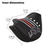 Big Teeth USA Design Golf Putter Covers Half Mallet, Mallet Putter Cover Black and White, Half Mallet Putter Cover Magnetic Closure for Odyssey White Hot #5 view 4