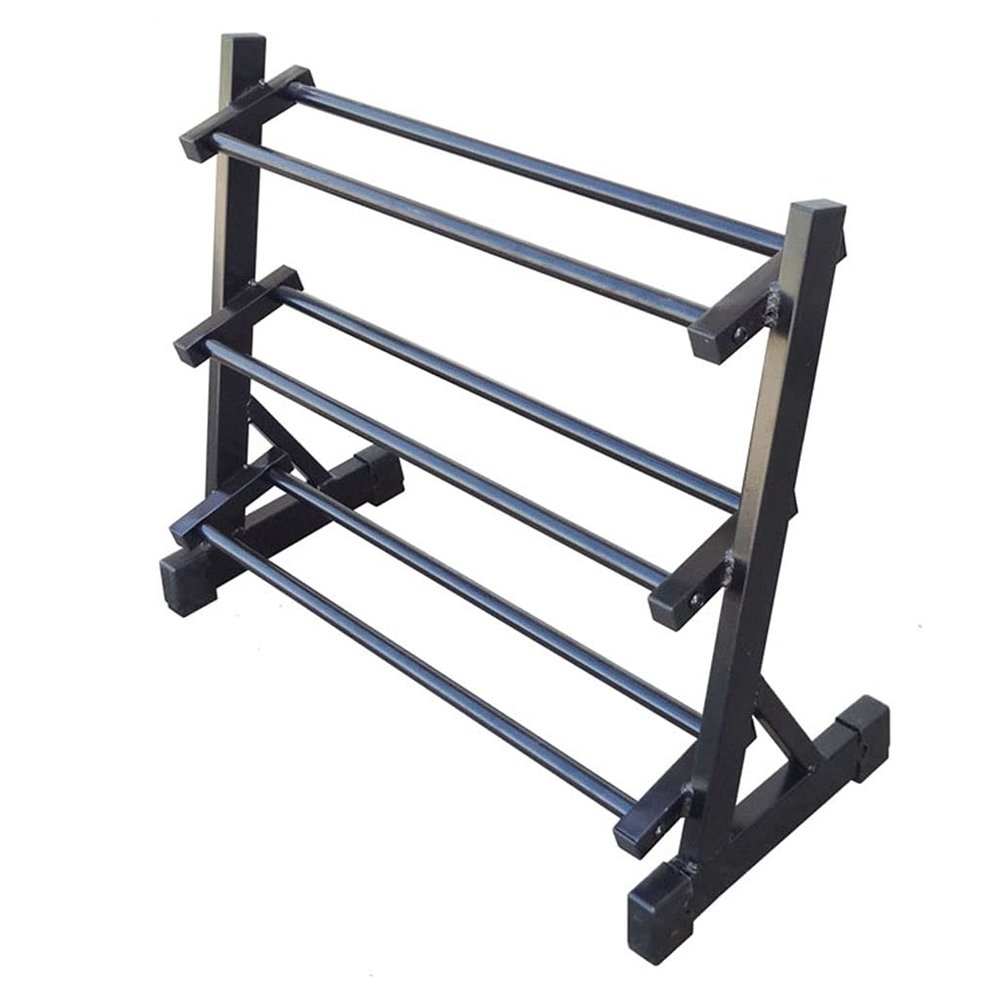 Racks Large Capacity Dumbbell Multi-Layer Dumbbell Stand Home Dumbbell Shelves Dumbbell Display Stand Gym Fitness Equipment Dumbbell (Color : Black, Size : 70 * 32 * 58cm)