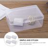 Cabilock 4pcs Cotton Pads Storage Box Versatile Makeup Removable Cotton Organizer for Bathroom Makeup Table and Desk Plastic view 4