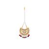 Bodha Traditional Indian Gold Plated Fashion Designer Kundan Chandbali Earring and Maang Tikka Combo Set for Women (SJ_1506) view 2