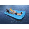 Bestway Hydro-Force Sun Soaker 4 Person Inflatable Platform Lake Floating Dock Water Lounger for Beach Days and Sun Tanning, Blue view 4