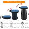 maliven Collapsible Camping Stool with Seat Cushion & Nylon Bag, Square Portable Telescopic Stool, Lightweight Sturdy Foldable Stool for Camp Fishing Picnic, Max Load 550 lb view 4
