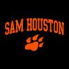 AL03 - Sam Houston Bearkats Arch Logo Long Sleeve T Shirt - X-Large - Black view 3