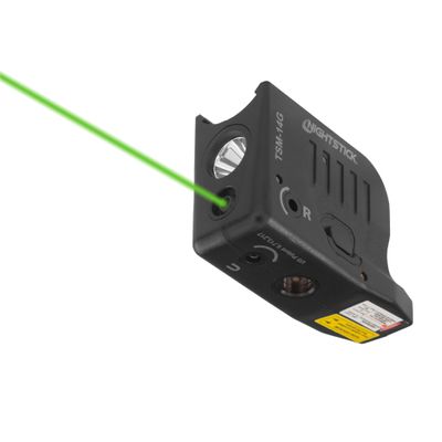 Nightstick TSM-14G Sub-Compact Handgun Light w/Green Laser - Li-Ion - Fits Glock G43X MOS /G48 MOS