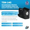 Nightstick TSM-14G Sub-Compact Handgun Light w/Green Laser - Li-Ion - Fits Glock G43X MOS /G48 MOS view 2