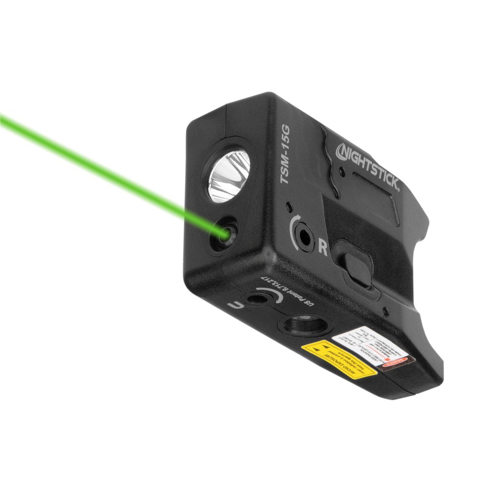 Nightstick TSM-15G 150-Lumen Rechargeable Tactical Light w/Green Laser - IP-X4 Water-Resistant Handgun Lights for Smith & Wesson M&P Shield 9 & .40mm