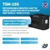 Nightstick TSM-15G 150-Lumen Rechargeable Tactical Light w/Green Laser - IP-X4 Water-Resistant Handgun Lights for Smith & Wesson M&P Shield 9 & .40mm view 2