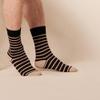 Amazon Essentials Men's Patterned Dress Crew Socks, 5 Pairs, Black/Brown/Dark Grey/Green/Grey, 13-15 view 2