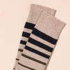 Amazon Essentials Men's Patterned Dress Crew Socks, 5 Pairs, Black/Brown/Dark Grey/Green/Grey, 13-15 view 3