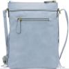 B BRENTANO Vegan Fringed Crossbody Bag with Studs (Blue Gray) view 2