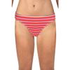 California Waves Womens Striped Hipster Swim Bottom Separates Red M view 1