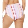 Hula Honey Womens Juniors Esplanade Striped Swim Bottom Separates Purple M view 2