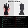 LWANO Archery Gloves Leather Practice Hunting Three Finger Protector for Youth Adult Beginner (Pink, X-Large) view 4